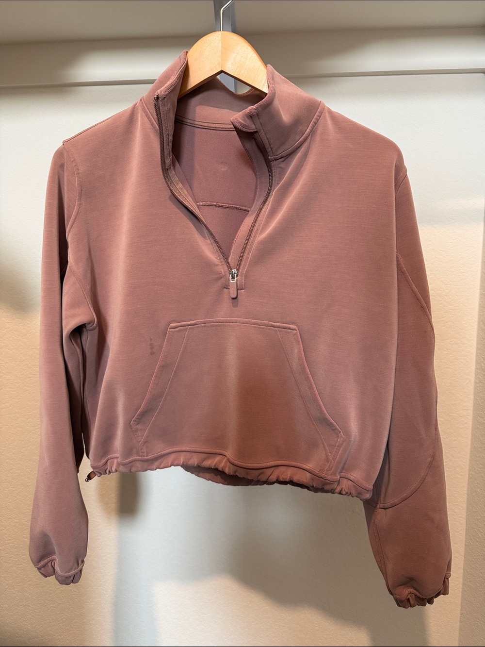 Lululemon Brushed Softstreme™ Half Zip In Twighlight Rose Size 6
